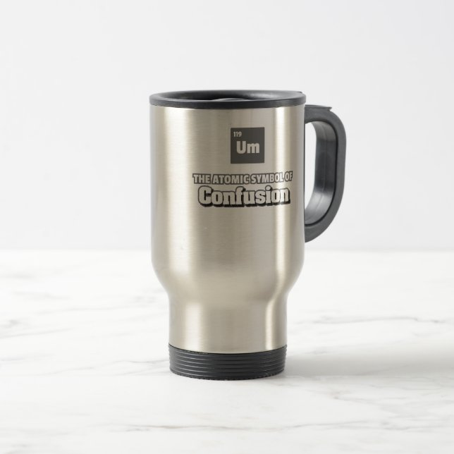 Mug De Voyage Tableau périodique - Élément Um de confusion (Devant droit)