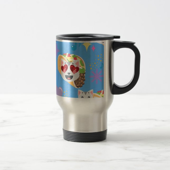 Mug De Voyage taco cat emoji (Droit)