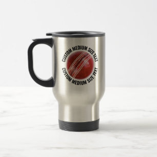Mug De Voyage Taille Moyenne Texte Personnalisé Cricket Personna