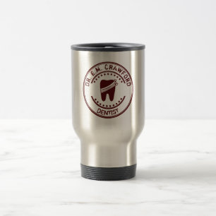 Mug De Voyage Tampon en caoutchouc de dentiste avec la dent et