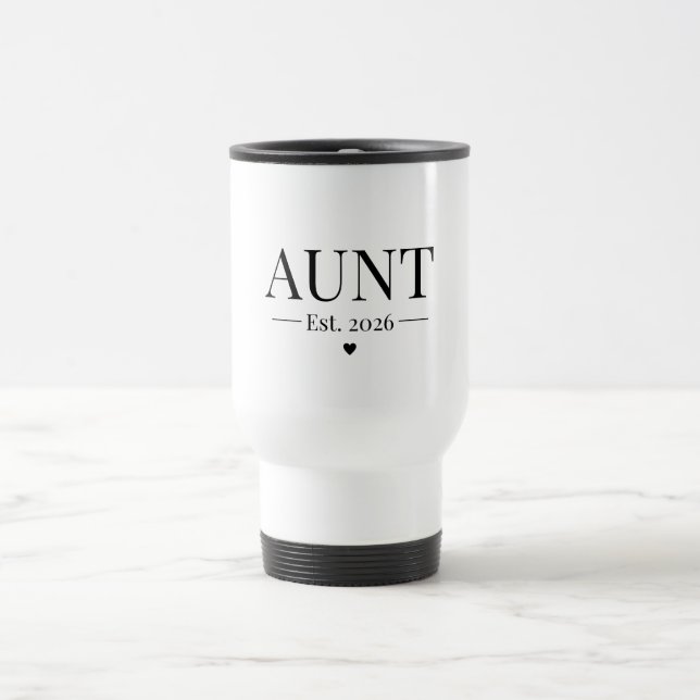 Mug De Voyage Tante Établie 2026 (Centre)