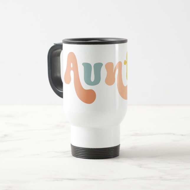 Mug De Voyage Tante personnalisée super établie | Cadeaux pour l (Devant gauche)