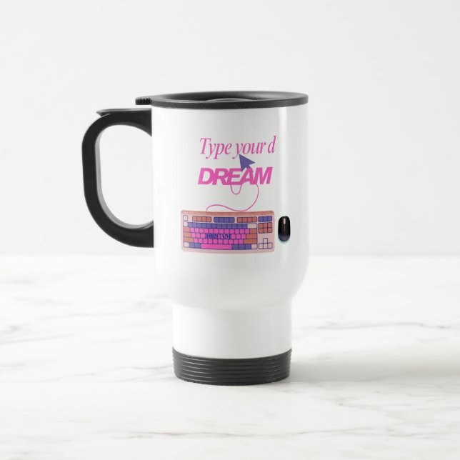 Mug De Voyage Taper mon avenir (Gauche)