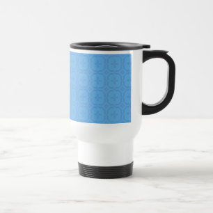 Mug De Voyage Tapisserie galloise, Motif de voyage bleu chic
