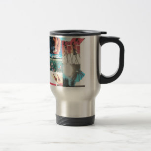Mug De Voyage Tapisserie kenyane : Faune, culture et plage côtiè
