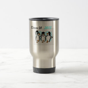 Mug De Voyage Tasse-voyage de pingouin d'obtention du diplôme