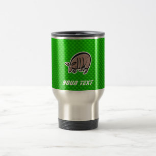Mug De Voyage Tatou mignon ; Vert