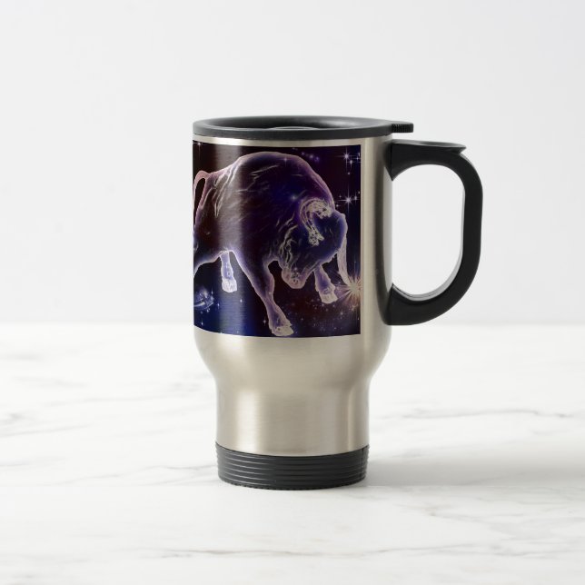 Mug De Voyage Taureau fois différemment (Droit)