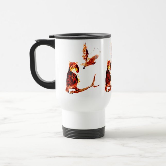 Mug De Voyage Tawny Owl Art (Gauche)