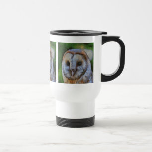 Mug De Voyage Tawny Owl En Pointillisme