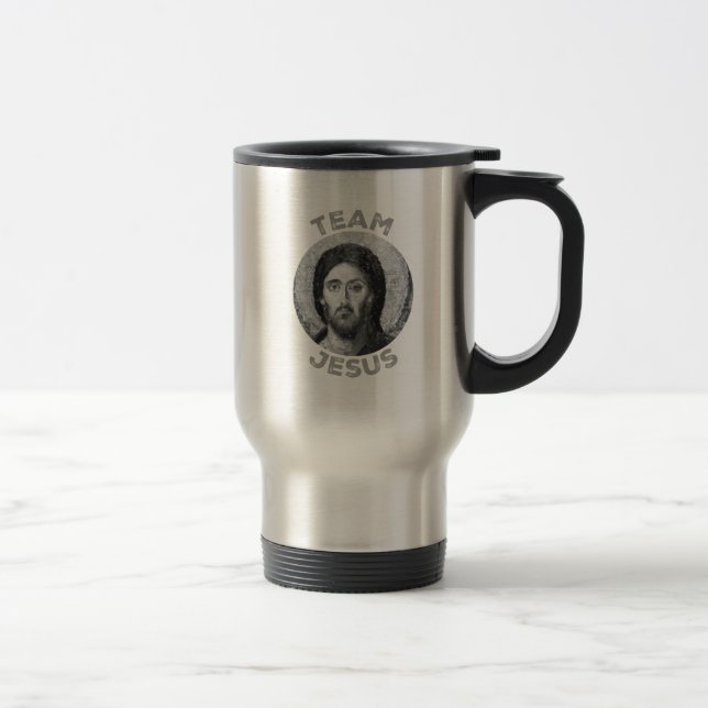 Mug De Voyage Team Jesus : Christ Pantocrator Icon (Droit)