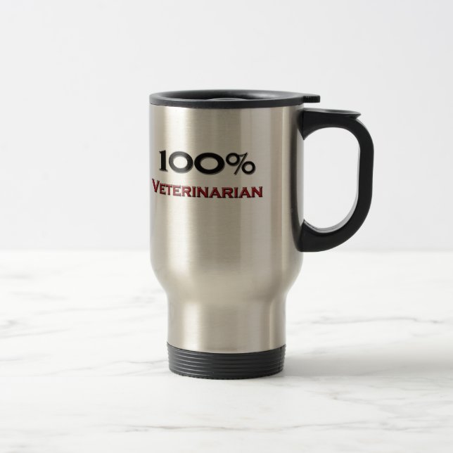 Mug De Voyage Technicien de vétérinaire de 100 pour cent (Droit)