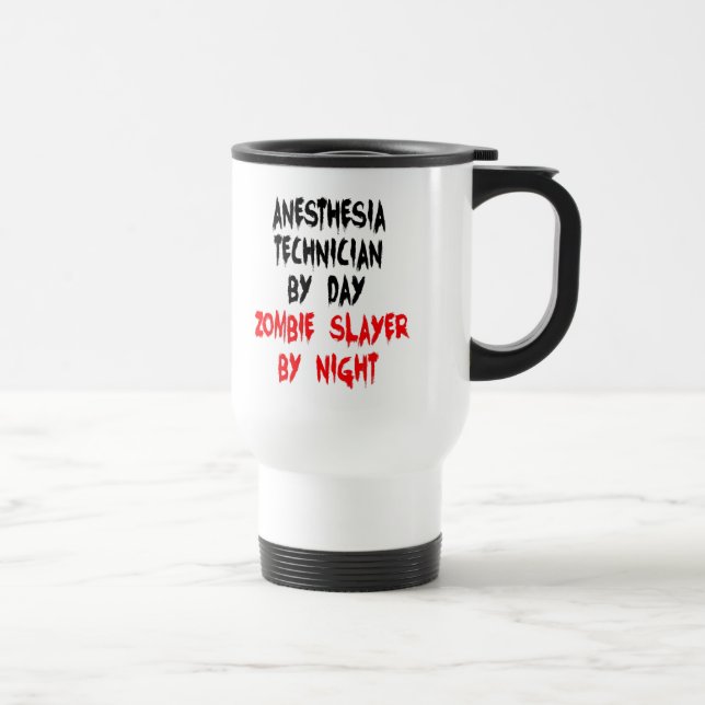 Mug De Voyage Technicien en anesthésie Zombie Slayer (Droite)