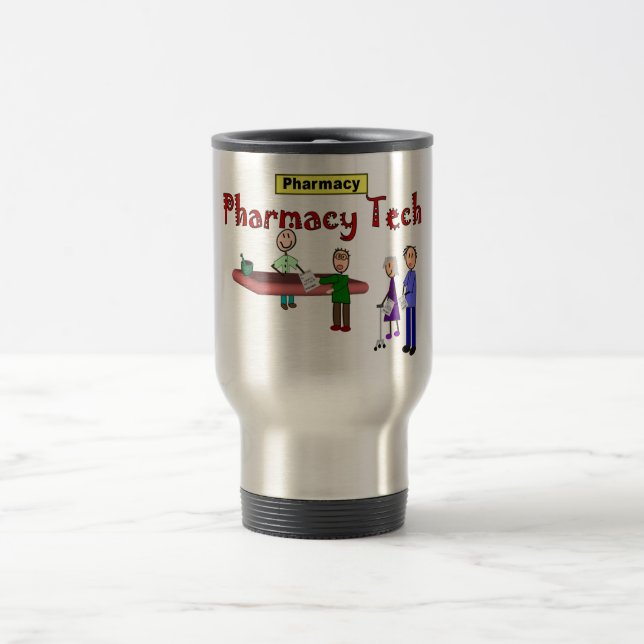 Mug De Voyage Technologie de pharmacie avec la conception de (Centre)