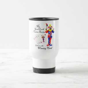 Mug De Voyage Teckel Cairn de Poker Chanceux