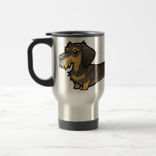 Mug De Voyage Teckel de bande dessinée (wirehair)