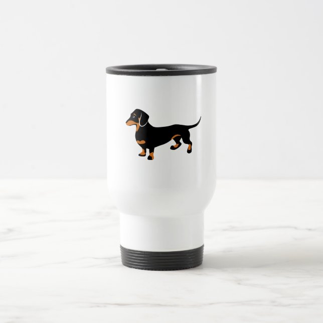 Mug De Voyage Teckel mignon - chien de Doxie (Centre)