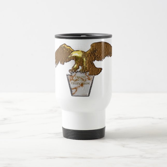 Mug De Voyage Télévision de justice de vérité (Centre)