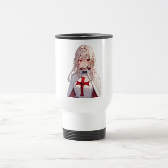 Mug de voyage Templier Anime Mignon (Centre)