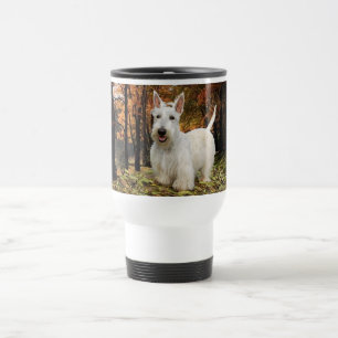 Mug De Voyage Terrier Écossais Rouquin Automne