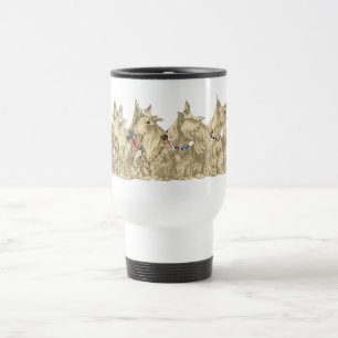 Mug De Voyage Terriers écossais Wheaten patriotiques