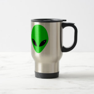 Mug De Voyage Tête d'alien vert