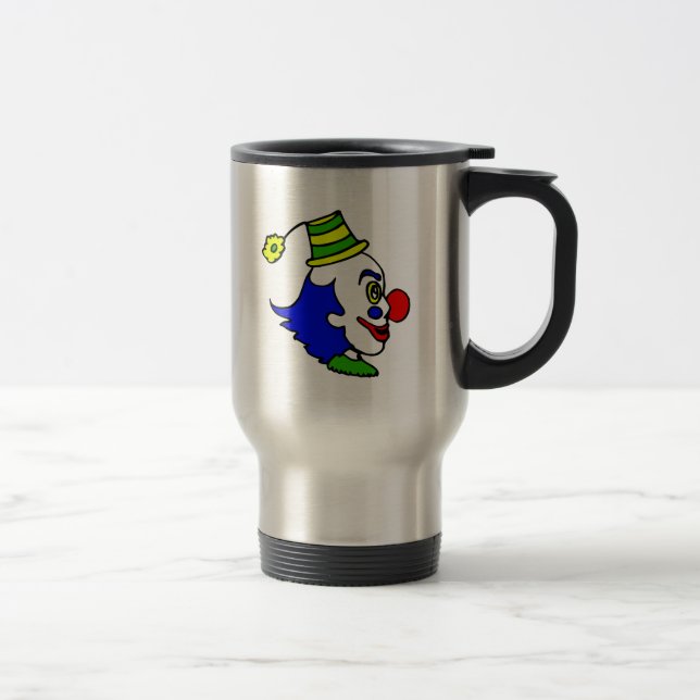 Mug De Voyage Tête de clown de profil (Droit)