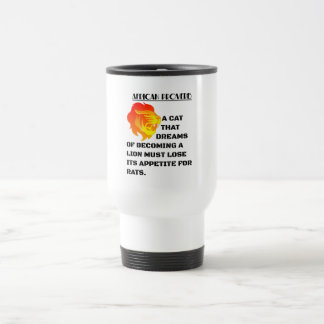 Mug De Voyage Tête de lion rugissant