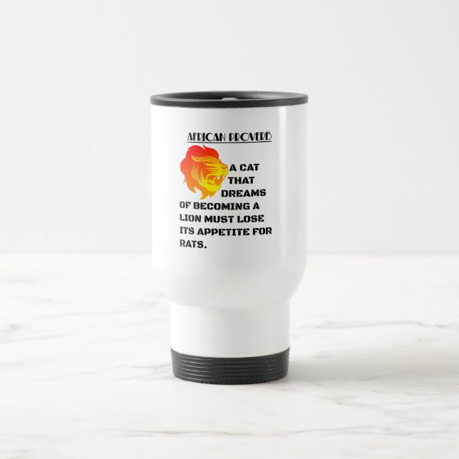 Mug De Voyage Tête de lion rugissant (Centre)
