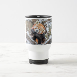 Mug De Voyage Tête de secouage de Panda rouge