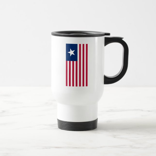 Mug De Voyage Texas, étoile solitaire et rayures (Droite)