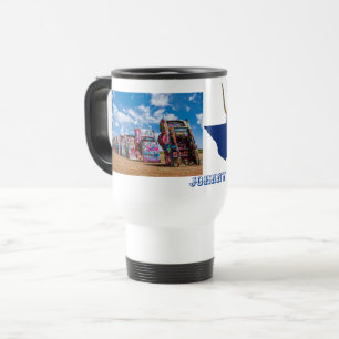 Mug De Voyage Texas Longhorns & Cadillac Ranch Commutateur