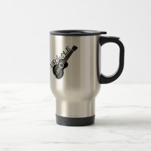 Mug De Voyage Texte Et Image Ukulele