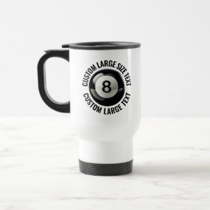 Mug De Voyage Texte personnalisé 0,44 L Blanc Boule 8 Personnali