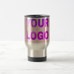 Mug De Voyage texte simple minimal ajoutez votre logo/dessin ici