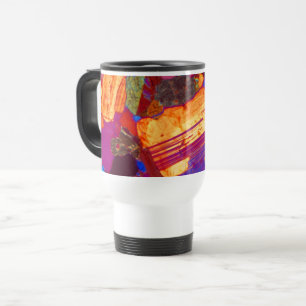 Mug De Voyage Texture de roche en lame mince de granite