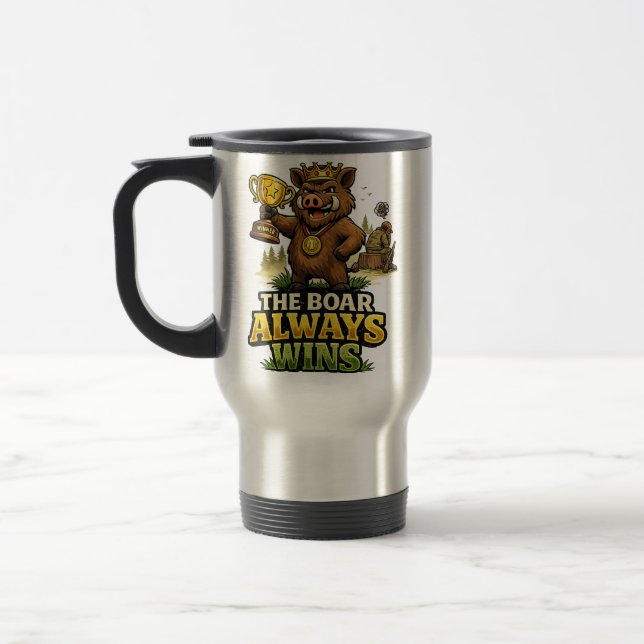 Mug De Voyage The Boar Always Wins (Gauche)