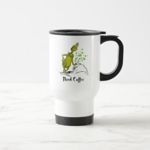 Mug De Voyage The Grinch Besoin de café drôle