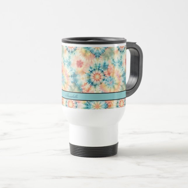 Mug De Voyage Tie Dye Imprimer géant (Devant droit)