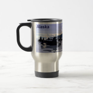 Mug De Voyage Timbre des baleines tueuses de l'Alaska