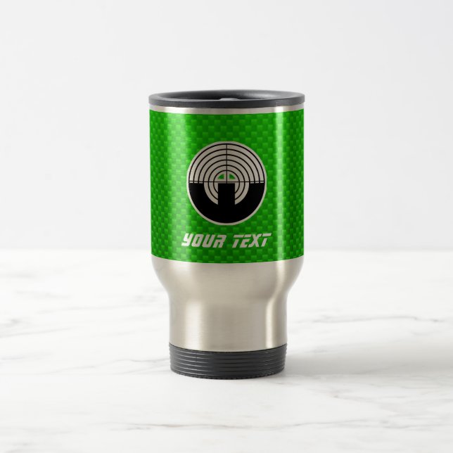 Mug De Voyage Tir vert de sport (Centre)