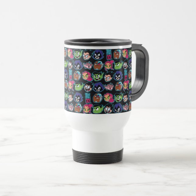 Mug De Voyage Titans Ados, allez ! | Titans Motif en chef (Devant droit)