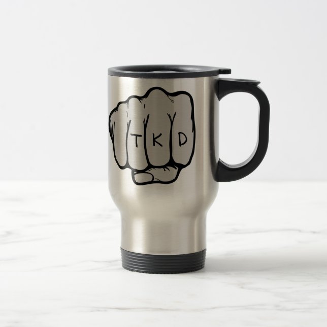 Mug De Voyage TKD Poing Voyage café Mug (Droit)