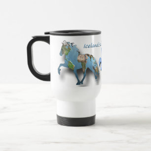 Mug De Voyage Tolter dans le monde Cheval islandais