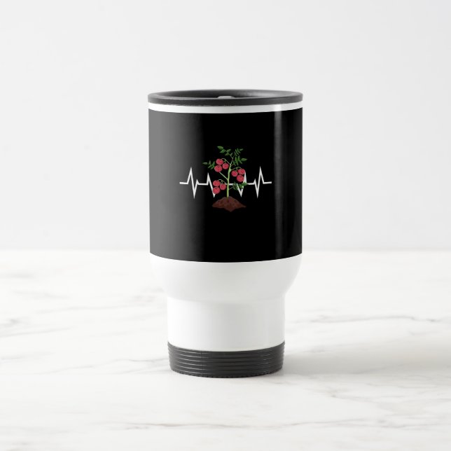Mug De Voyage Tomates Plante Heartbeat (Centre)