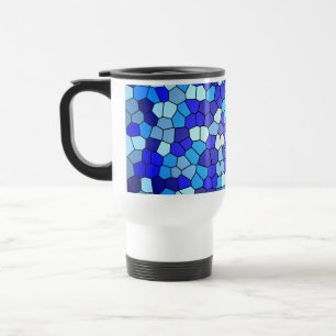 Mug De Voyage Tons de verre de couleur bleue par Shirley Taylor