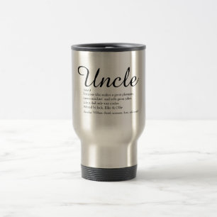 Mug De Voyage Tonton, Définition de Funcle Script Moderne Amusan