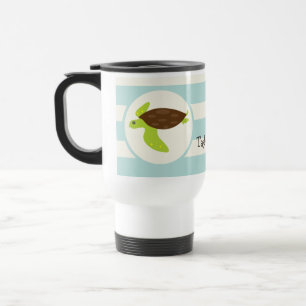 Mug De Voyage Tortue Brown et verte; Robins Bleu d'oeuf