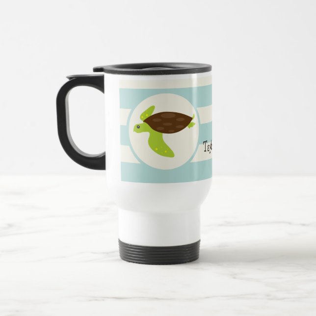 Mug De Voyage Tortue Brown et verte; Robins Bleu d'oeuf (Gauche)