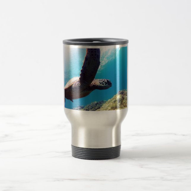 Mug De Voyage Tortue de mer verte d'Hawaï (Centre)